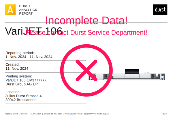 Durst digital printing