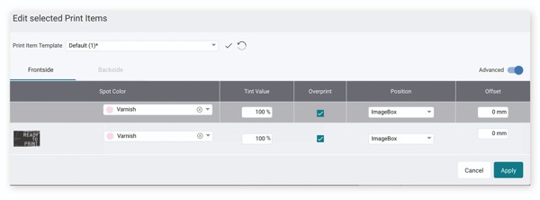 Durst digital printing