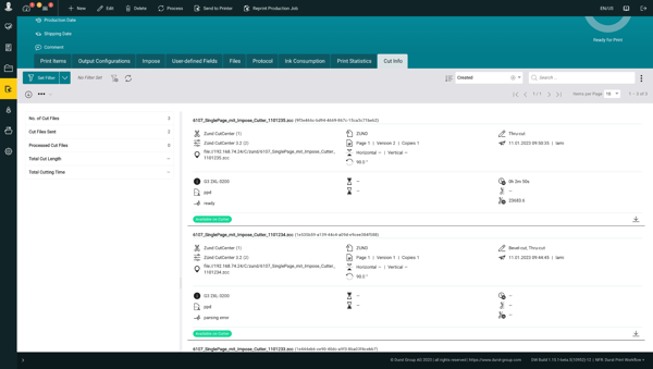 Durst digital printing
