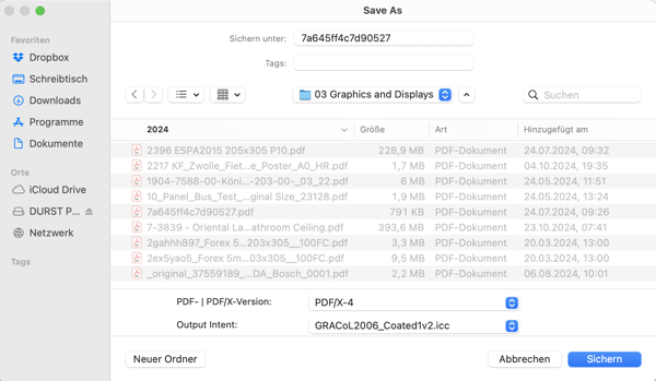 Durst digital printing