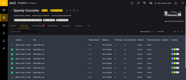 Durst digital printing