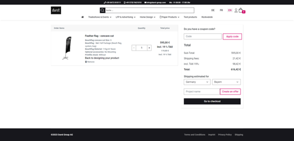 Durst digital printing