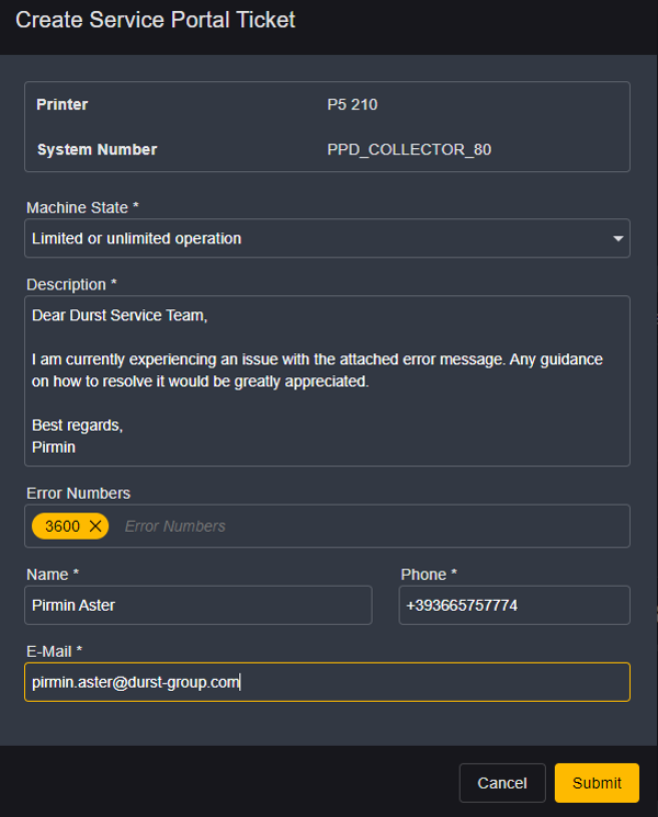 Durst digital printing