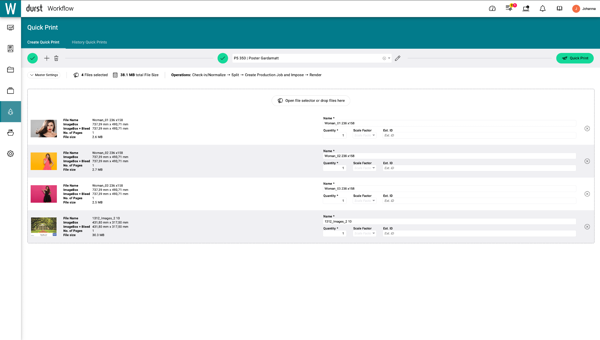 Durst digital printing