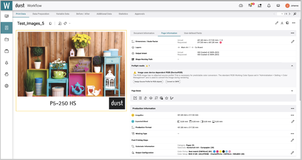 Durst digital printing