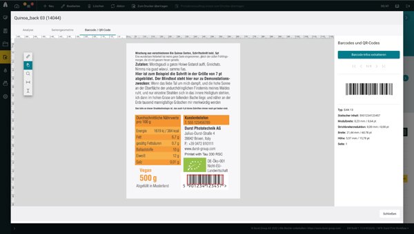 Durst digital printing